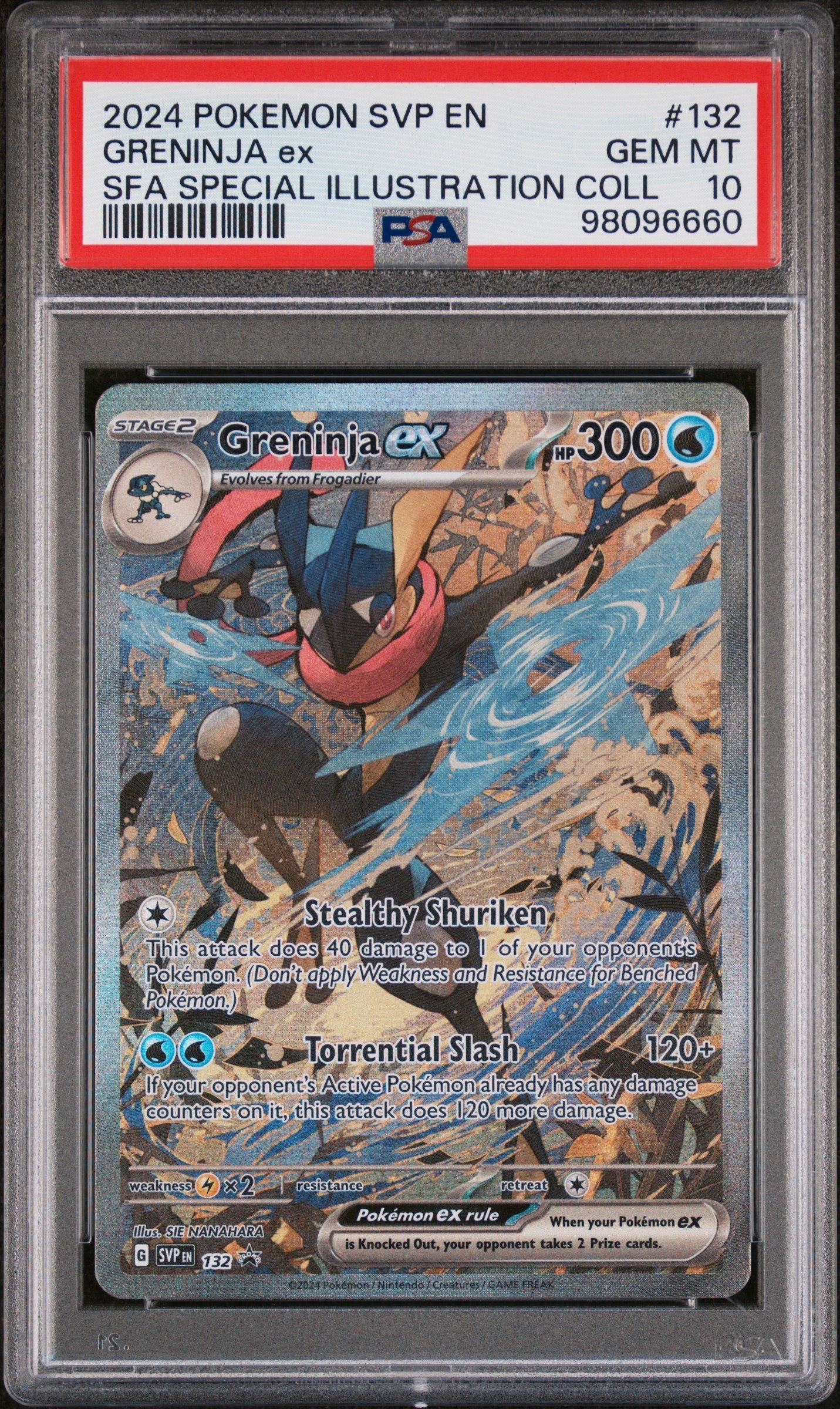 ゲッコウガex P [SVP EN 132]【英語版】(スカーレット&バイオレット「シュラウデッドフェイブル ゲッコウガex スペシャルイラストレーション コレクション」)