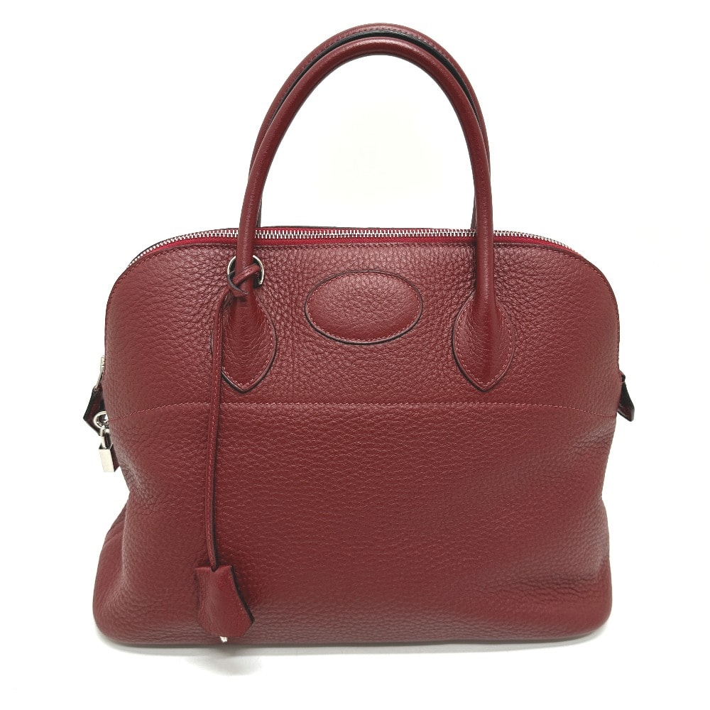 エルメス HERMES ボリード35 2WAY ハンドバッグ トリヨンクレマンス □H刻刻 ルージュアッシュ SV金具 レッド