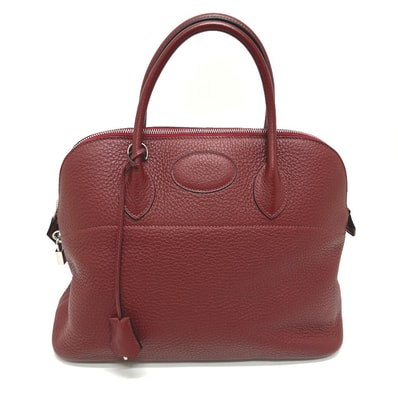 エルメス HERMES ボリード35 2WAY ハンドバッグ トリヨンクレマンス □H刻刻 ルージュアッシュ SV金具 レッド