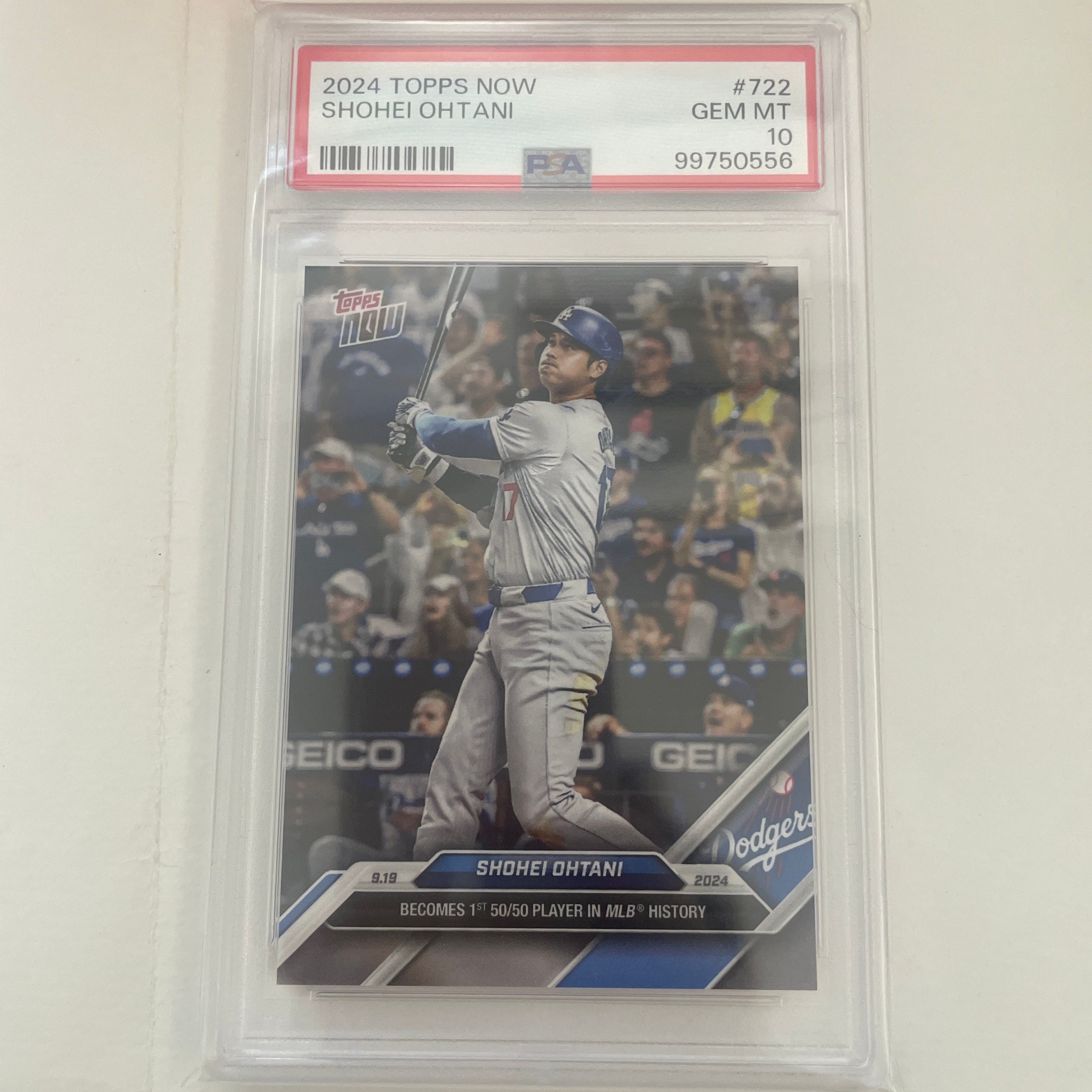 大谷翔平 [722](2024 MLB トップスナウカード「50/50 Club 9/19/24」)