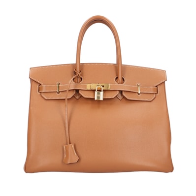 エルメス バーキン35 ハンドバッグ クシュベル ブラウン レディース HERMES 中古