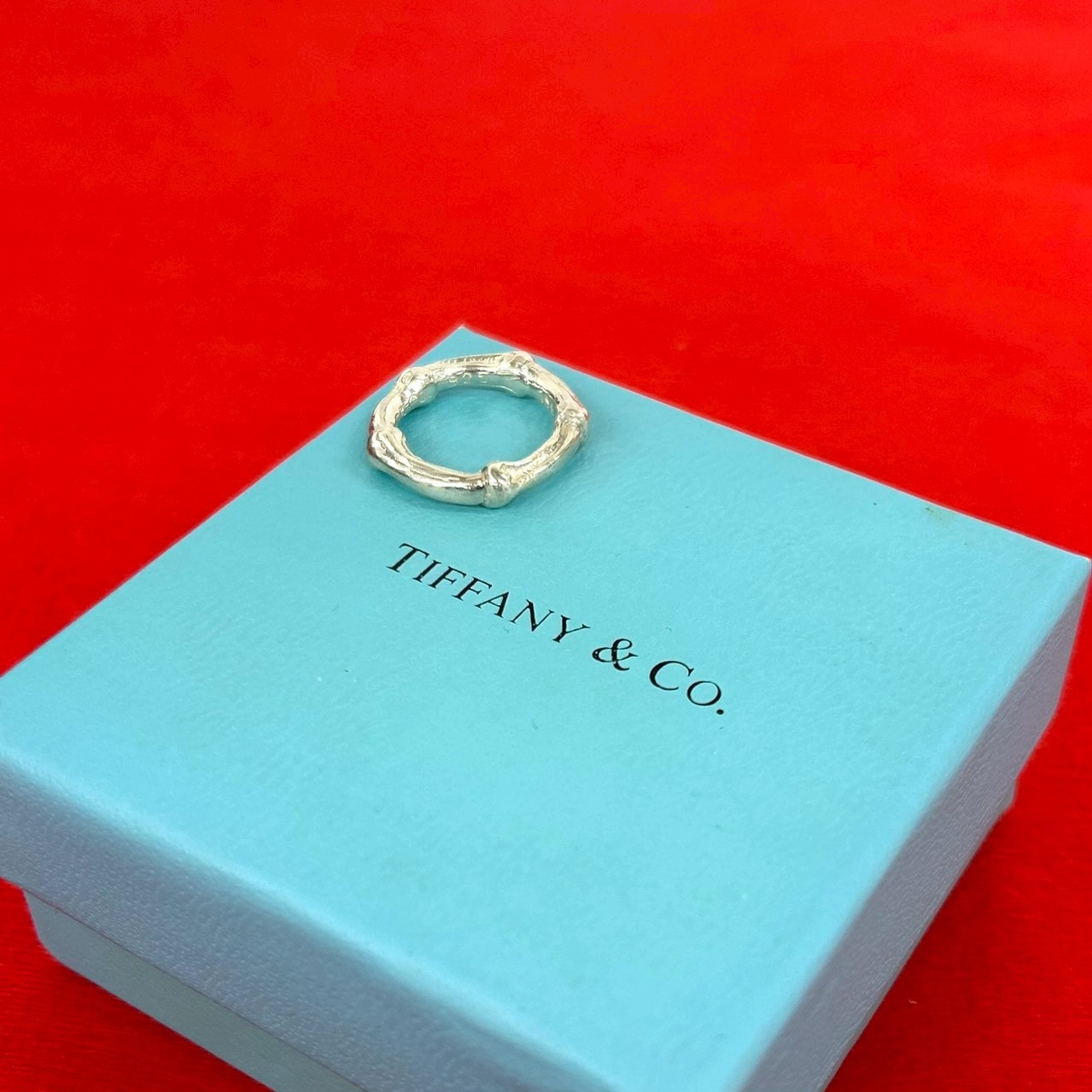 TIFFANY&Co. ティファニー バンブー シルバー925 リング・指輪 9号 シルバー
 -0409