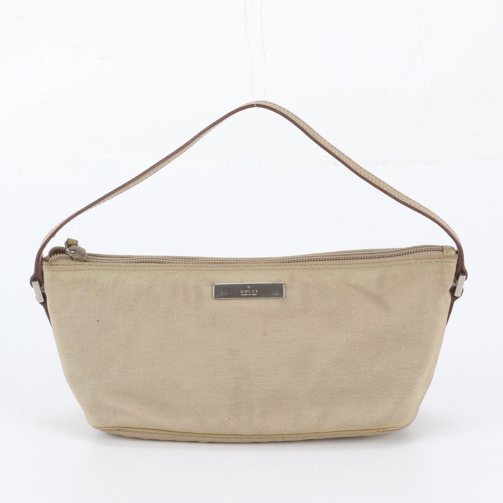 ■美品 グッチ039 1103 ハンドバッグ レザー×キャンバス