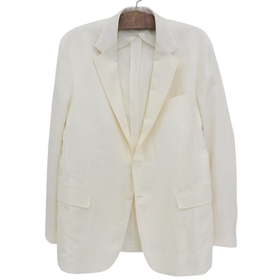 ラルフローレン パープルレーベル 美品 サイドベンツ Hadley ハンドテーラード シルク リネン 42R 798857651012 42R