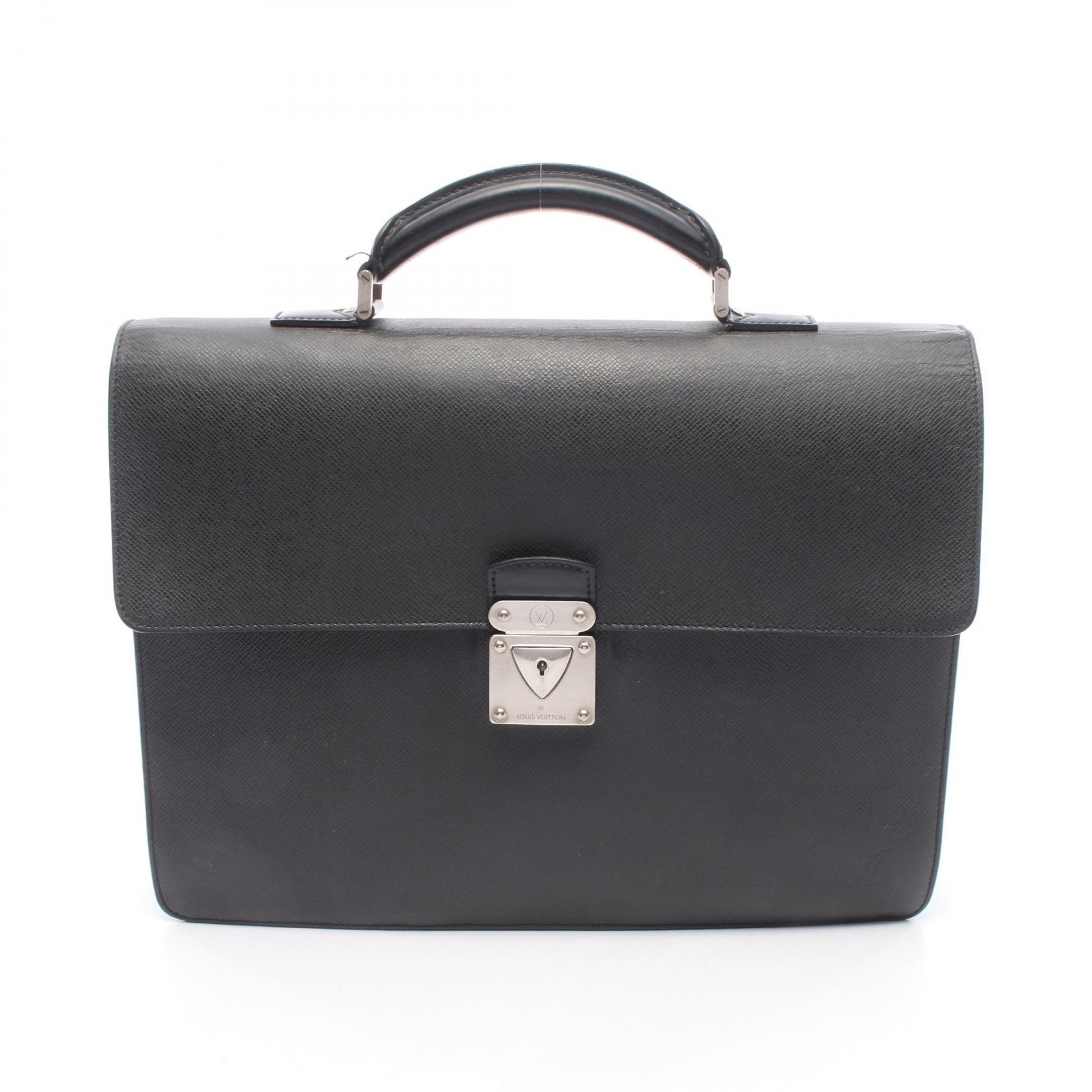 ルイ・ヴィトン LOUIS VUITTON ロブスト1 ビジネスバッグ バッグ レザー タイガ アルドワーズ メンズ グレー系 / ブラック系 M31052 【中古】