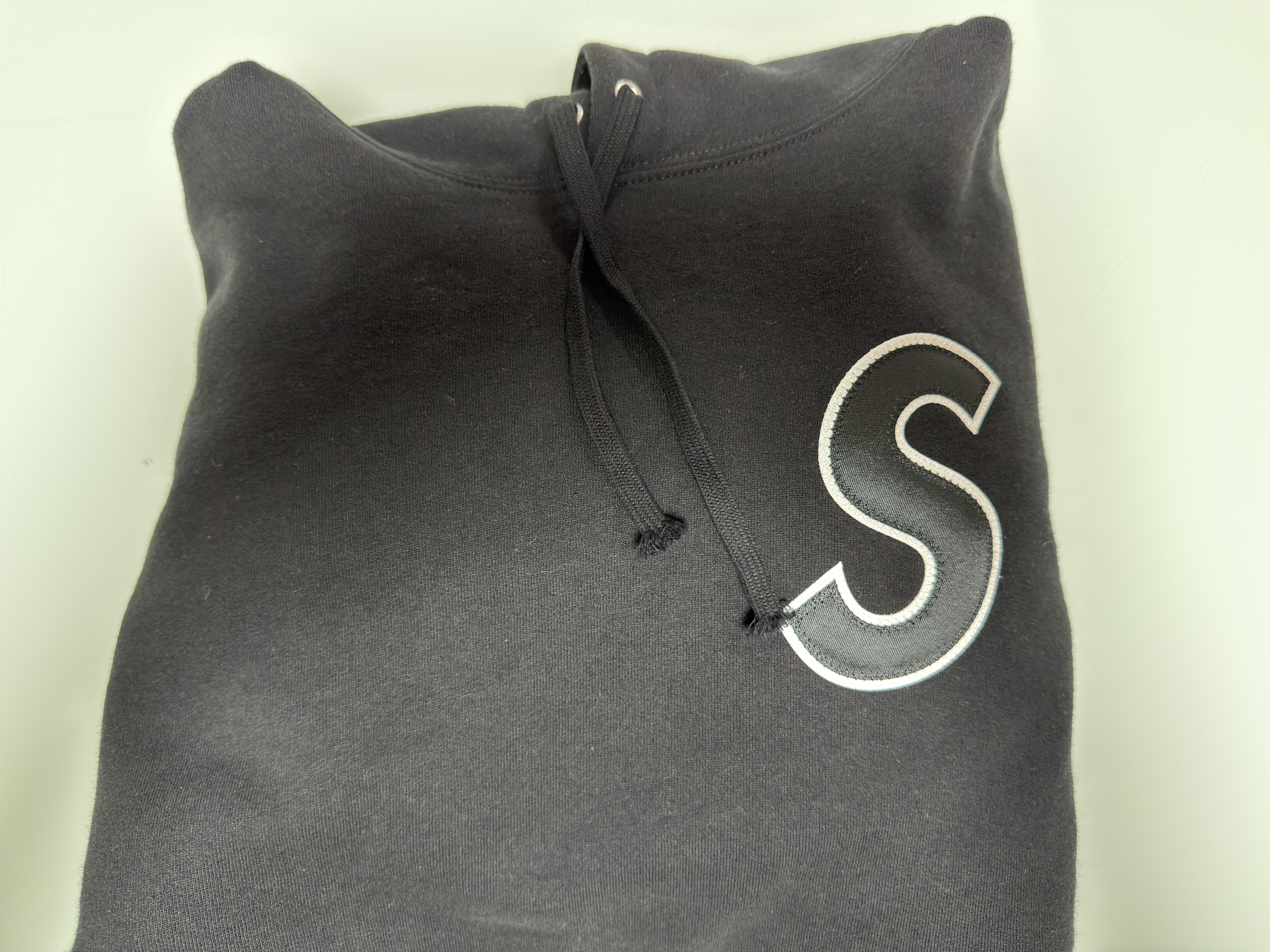 Supreme S Logo Hooded Sweatshirt "Black"