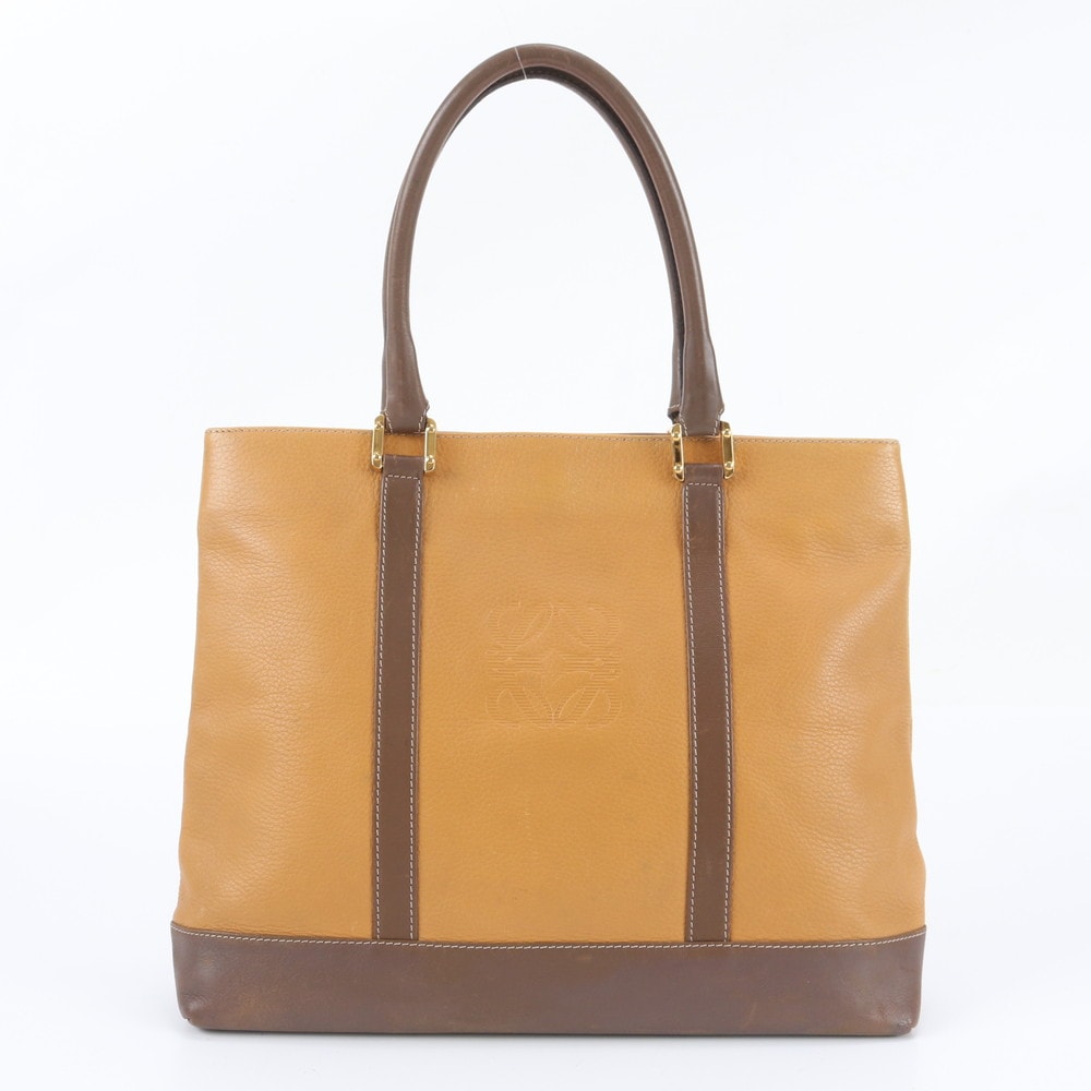 ■美品 ロエベ アナグラムトート バッグ レザー