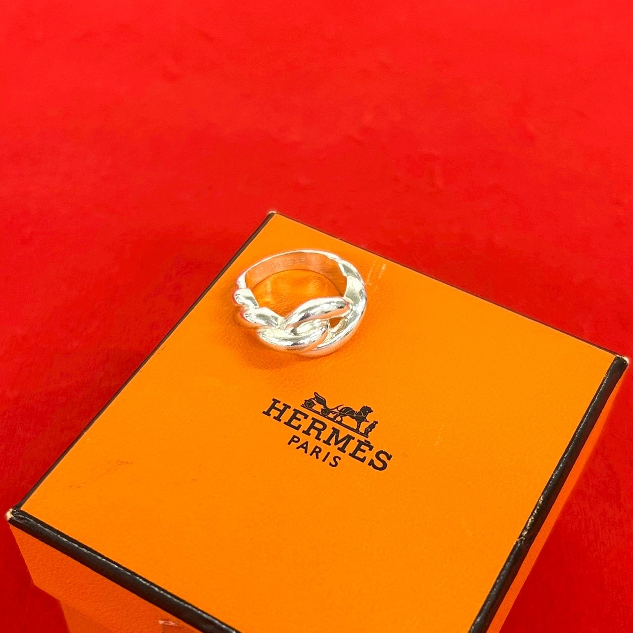 HERMES エルメス トルサード リング シルバー925 リング・指輪 7号 シルバー
 97663