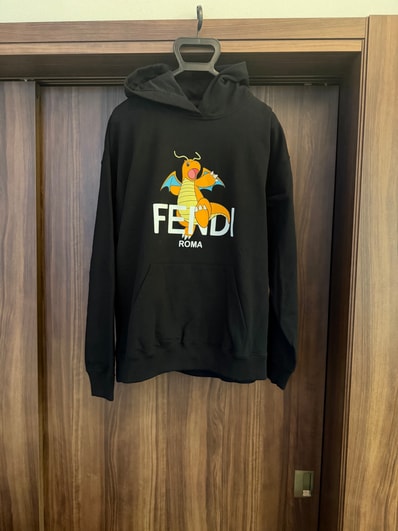 Pokemon x Fragment x FENDI Men's Dragonite Sweatshirt "Black"