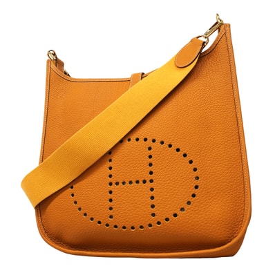 ★最終価格★SALE【6fa1554】エルメス ショルダーバッグ エヴリン1GM アルデンヌ ナチュラル ゴールド金具 □H刻印【中古】レディース