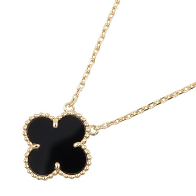 ヴァンクリーフ&アーペル Van Cleef & Arpels ヴィンテージアルハンブラ オニキス ネックレス ネックレス ジュエリー K18(イエローゴールド) オニキス レディース ゴールド系 / ブラック系 VCAR45800 【中古】