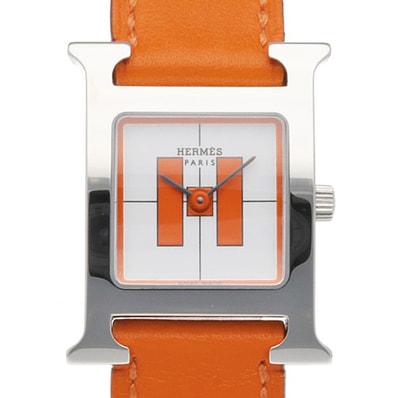 エルメス Hウォッチ 腕時計 時計 ステンレススチール HH1.210 クオーツ 磨き直し済 レディース 1年保証 HERMES 中古