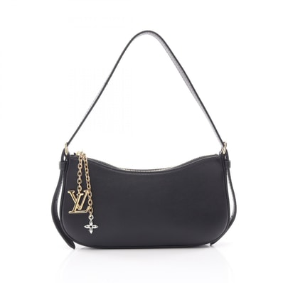 ルイ・ヴィトン LOUIS VUITTON ポシェット LV ブルーム ショルダーバッグ バッグ レザー ノワール レディース ブラック系 M25525 【中古】