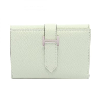 エルメス HERMES ベアン コンビネ ヴェルソ 三つ折り財布 財布 レザー ヴォーエプソン ヴォーエプソン ヴェールフィズ W刻印(2024年製造) レディース グリーン系 082983CK 【中古】
