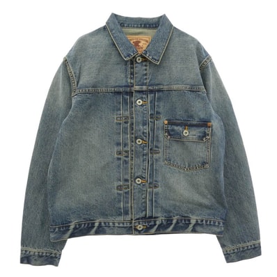 schott ショット 782-6952003 LOT. 961J FP G-JKT USED Gジャン デニムジャケット ライトブルー系 インディゴブルー系 42【美品】【中古】