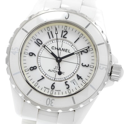 シャネル J12 白セラミック H0970 自動巻き メンズ 【中古】