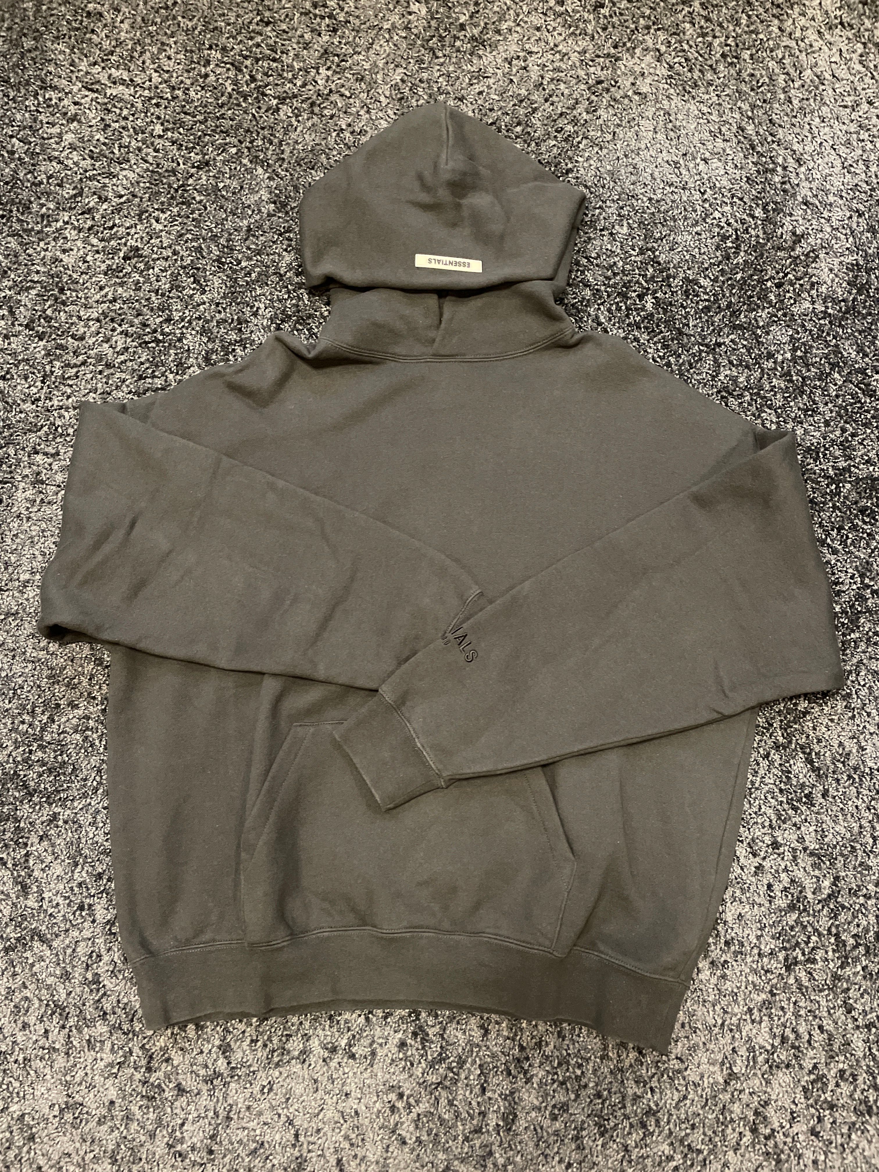 FEAR OF GOD ESSENTIALS 3M logo Pullover Hoodie "Black"