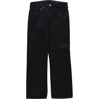 古着 00年代 リーバイス Levi's 501-0165 ユーロモデル ブラックデニム ストレートデニムパンツ メンズw33相当/eaa668269