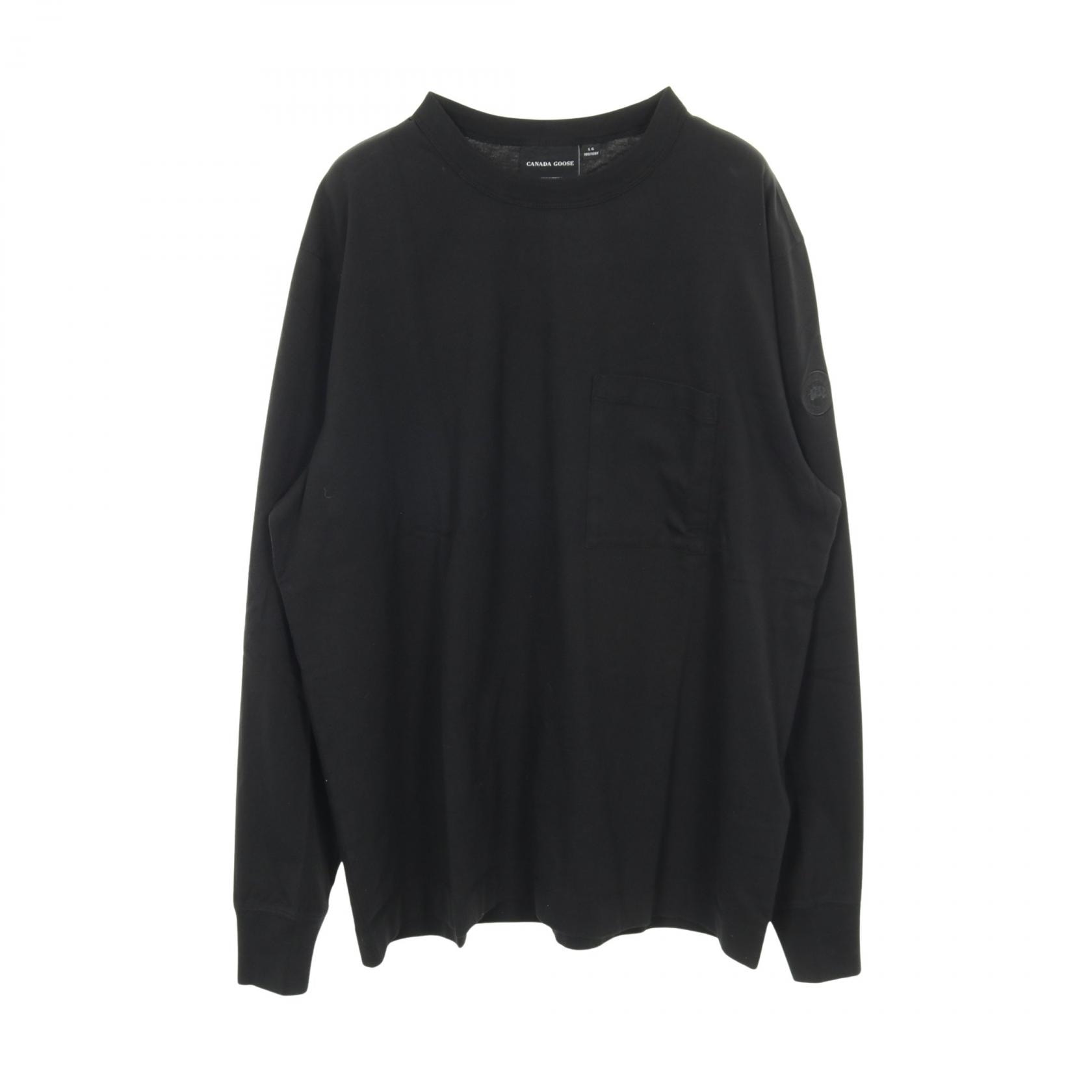カナダグース CANADA GOOSE グラッドストーン ロングスリーブ 長袖Tシャツ 衣料品 トップス コットン メンズ ブラック系 1402MT9061XL 【新品】