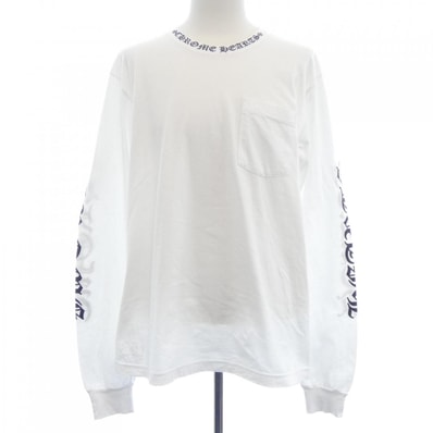 Chrome Hearts Neck Logo Pocket L/S Tee "White"