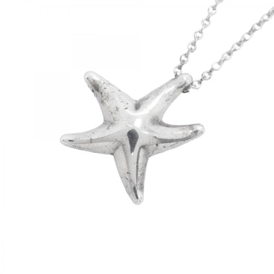 ★SALE【6jdb0223-k】ティファニー ネックレス スターフィッシュ シルバー925【中古】レディース