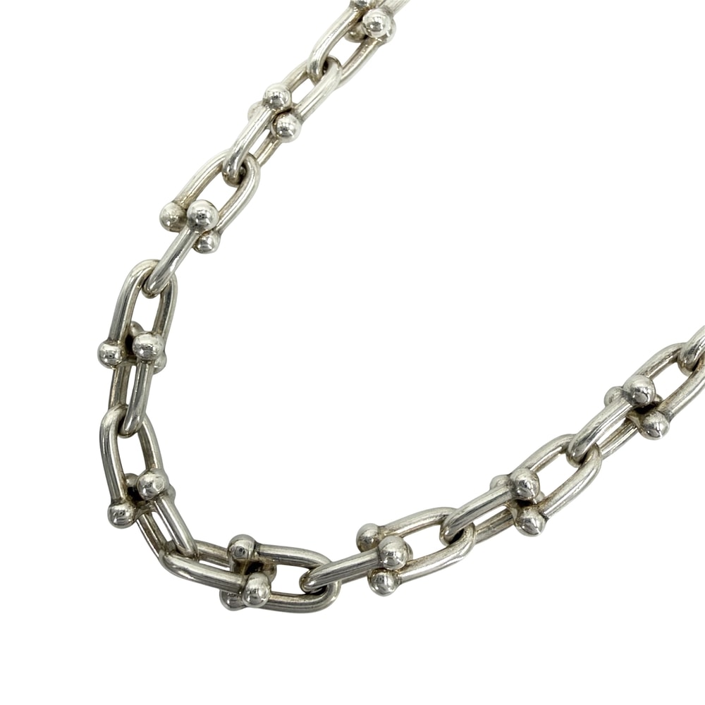 TIFFANY&Co. ティファニー ネックレス ハードウェア スモールリンク ジュエリー アクセサリー シルバー925    レディース 約43.1g【中古品】