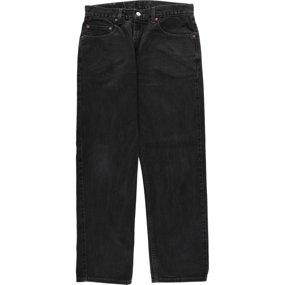 古着 00年代 リーバイス Levi's 505 REGULAR FIT STRAIGHT LEG ブラックデニム テーパードデニムパンツ メンズw33相当/eaa663673