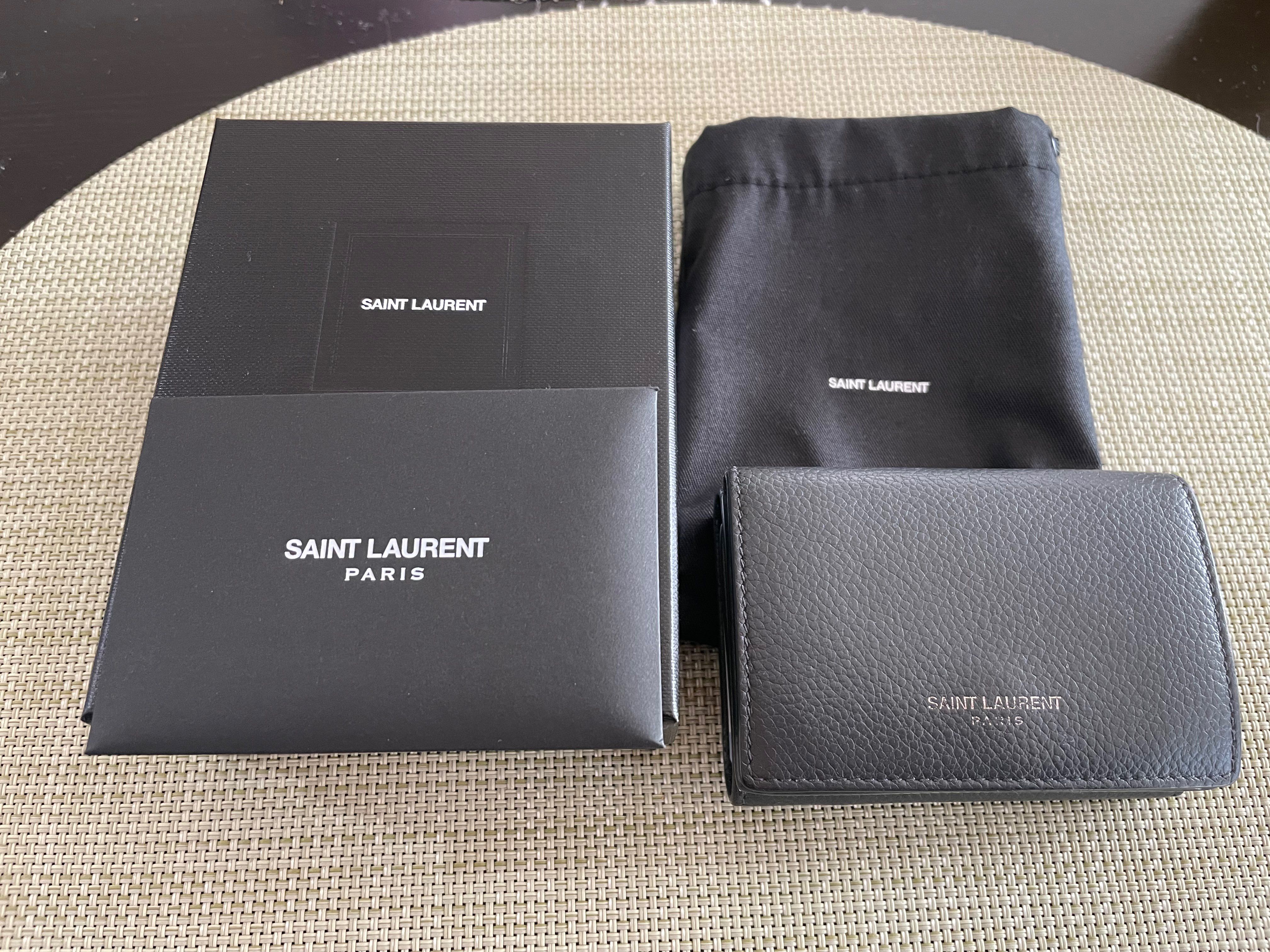 サンローラン タイニーウォレット グレー