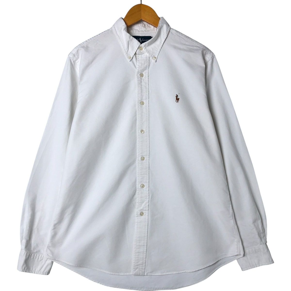 古着 ラルフローレン Ralph Lauren CUSTOM FIT 長袖 ボタンダウンシャツ メンズL相当/eaa548382