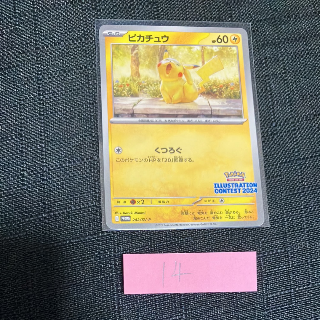 ピカチュウ [SV-P 242](プロモカードパック「イラストレーションコンテスト 2024 受賞作品プロモカード化記念キャンペーン」)