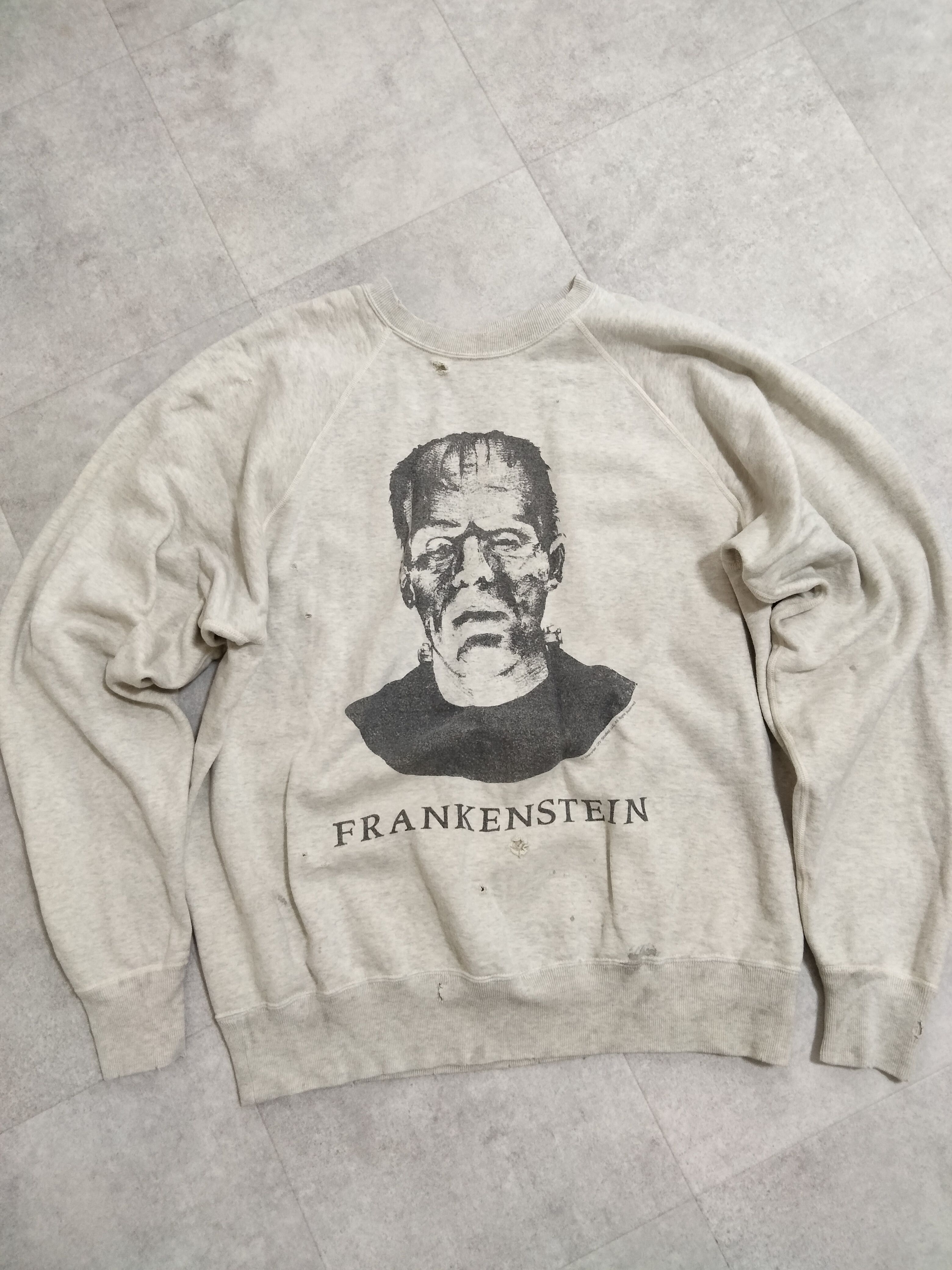 SAINT Mxxxxxx 『FRANKENSTEIN』SWEAT SHIRT "Grey"