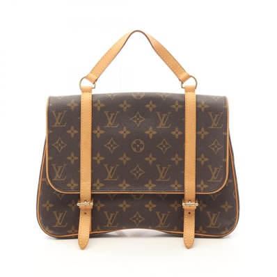 ルイ・ヴィトン LOUIS VUITTON マレルサックアド モノグラム リュックサック バックパック バッグ PVCコーティングキャンバス レザー レディース ブラウン系 M51158 【中古】