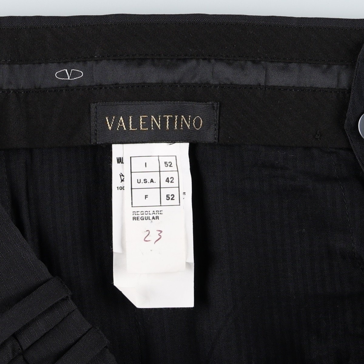 D (傷や汚れあり)】古着 ヴァレンティノ VALENTINO ウール スラックス