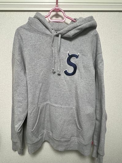 Supreme S Logo Hooded Sweatshirt "Heather Grey" (22FW)