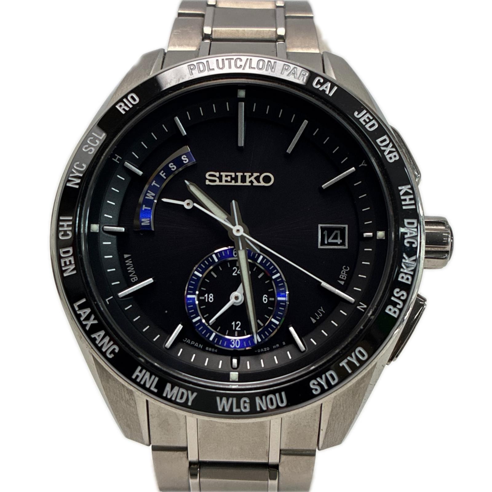 SEIKO セイコー ブライツ SAGA179 ブラック 電波ソーラー アナログ メンズ 腕時計 箱 取説有