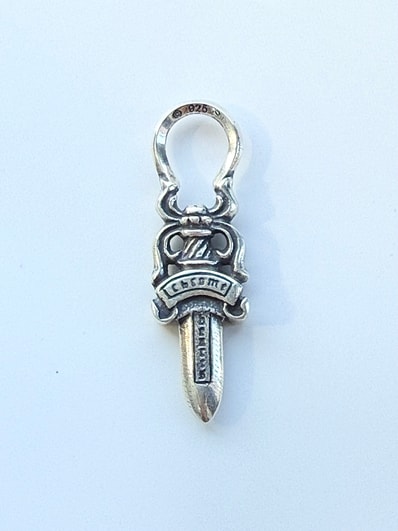Chrome Hearts #5 Dagger Charm Zip 2 "Silver"