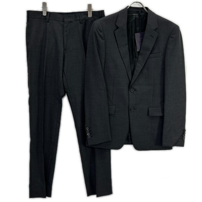 プラダ 32 035604 ダークグレー 2Bテーラードジャケット ストレートパンツ 46R 股下76cm