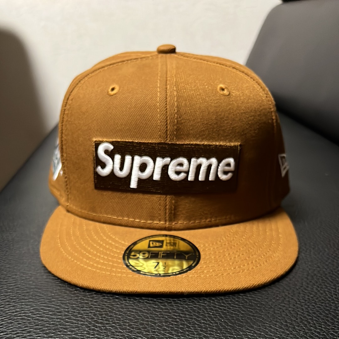 Supreme Money Box Logo New Era "Brown"