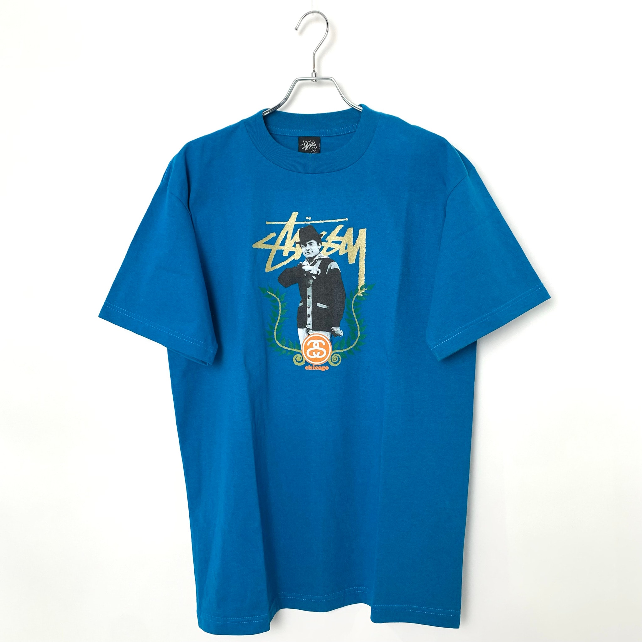 STUSSY Chicago chapt Design Tee Blue