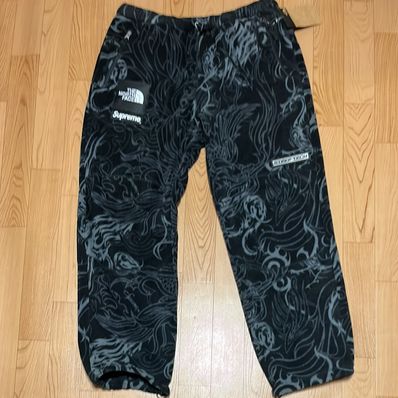 Supreme x The North Face Steep Tech Fleece Pant "Black Dragon"