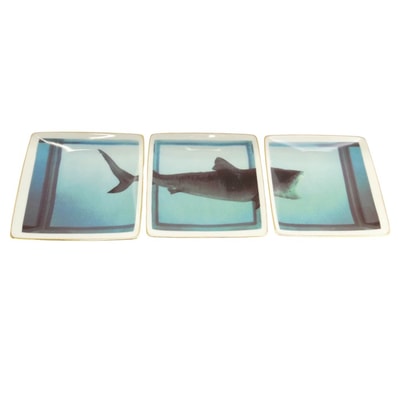 Supreme シュプリーム その他アクセサリー 25SS x Damien Hirst ダミアン ハースト Rosenthal Tray 皿 トレー トレイ ブルー系 ホワイト系 12×11cm【極上美品】【中古】
