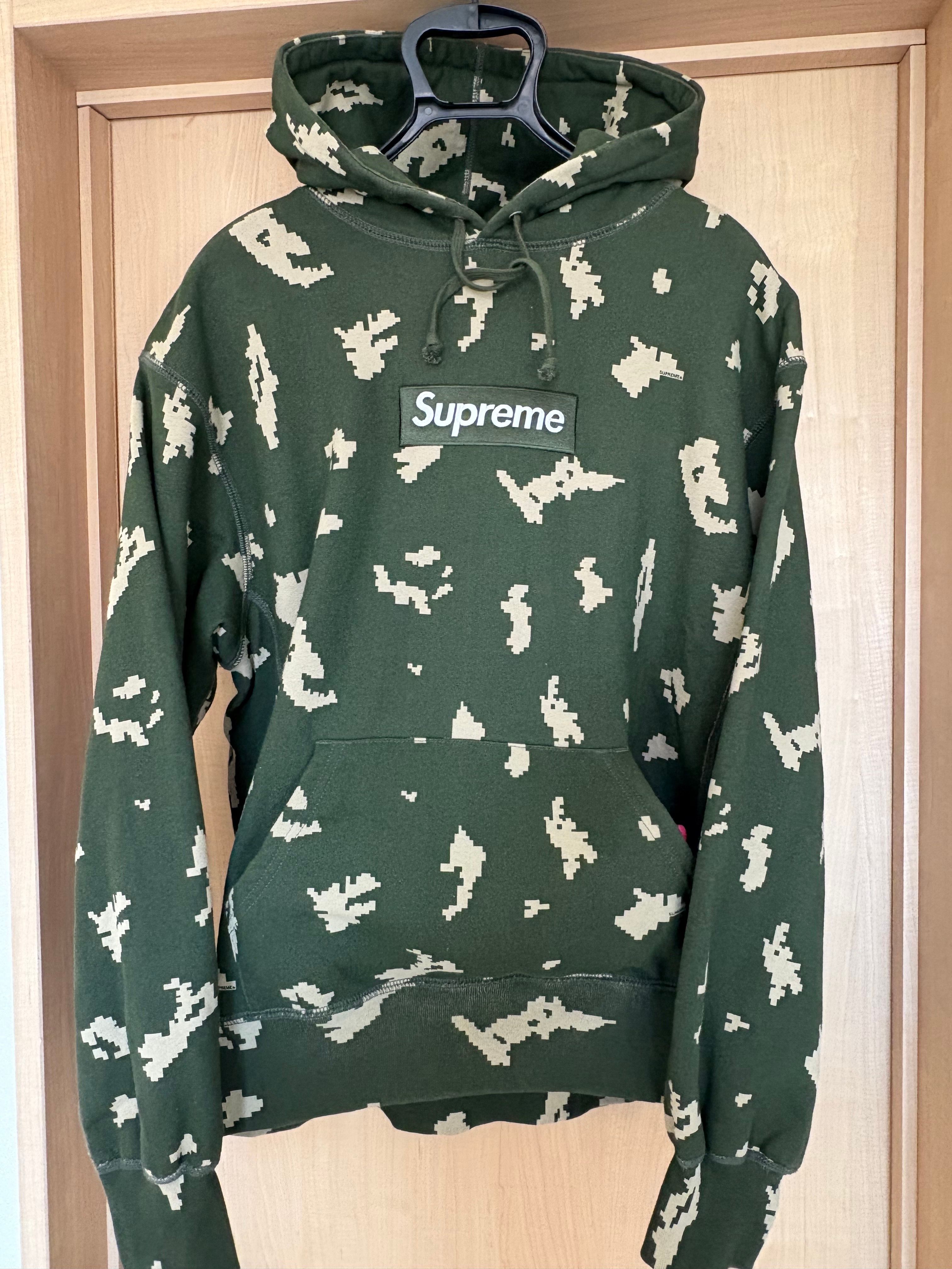 Supreme Box Logo Hooded Sweatshirt "Olive Russian Camo" (21FW)