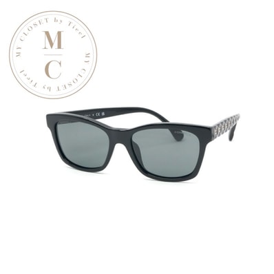 シャネル CHANEL サングラス ブラック ゴールド ココマーク マトラッセ アイウェア