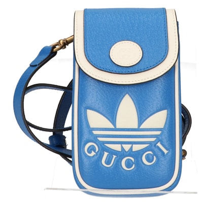 グッチ x adidas アディダス 新品同様 トレフォイル ミニショルダーポーチ