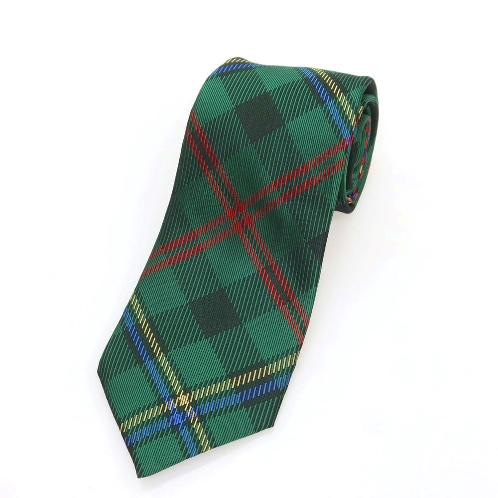 【中古】【未使用】コムデギャルソン オムドゥ COMME des GARCONS HOMME DEUX 2025年春夏 シルク チェック柄ネクタイ グリーンxレッド【メンズ】