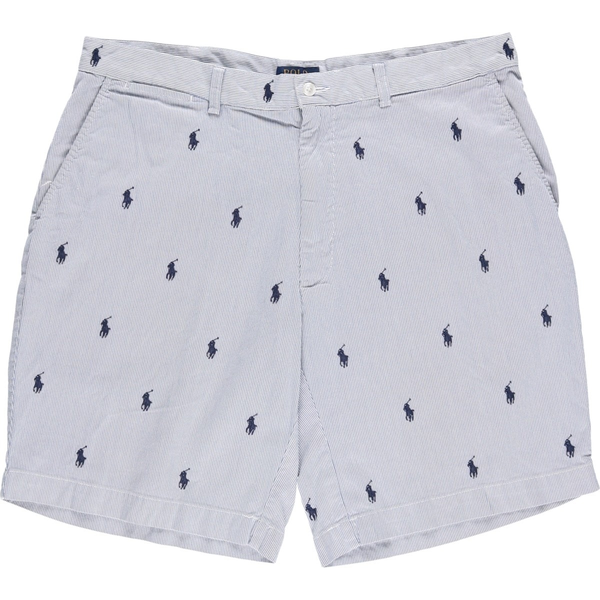 古着 ラルフローレン Ralph Lauren POLO RALPH LAUREN ストライプ柄 コットンショーツ ショートパンツ メンズw36相当/eaa625006
