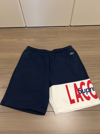 Supreme / Lacoste Logo Panel Sweatshort "Navy"