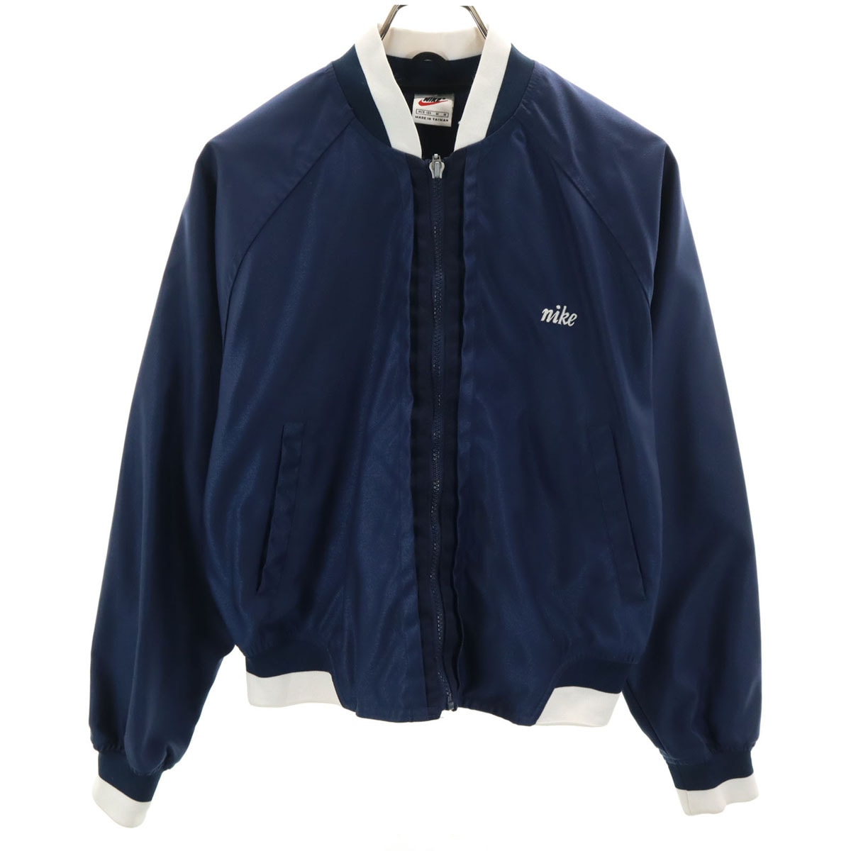 NIKE ナイキ 90s 00s 白タグ オールド ブルゾン M 8-10 ネイビー ジャケット