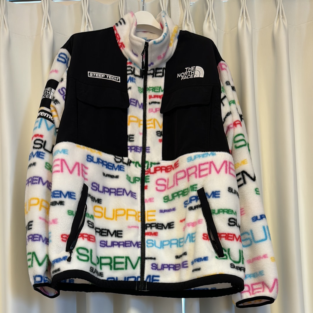 Supreme x The North Face Steep Tech Fleece Jacket "White"