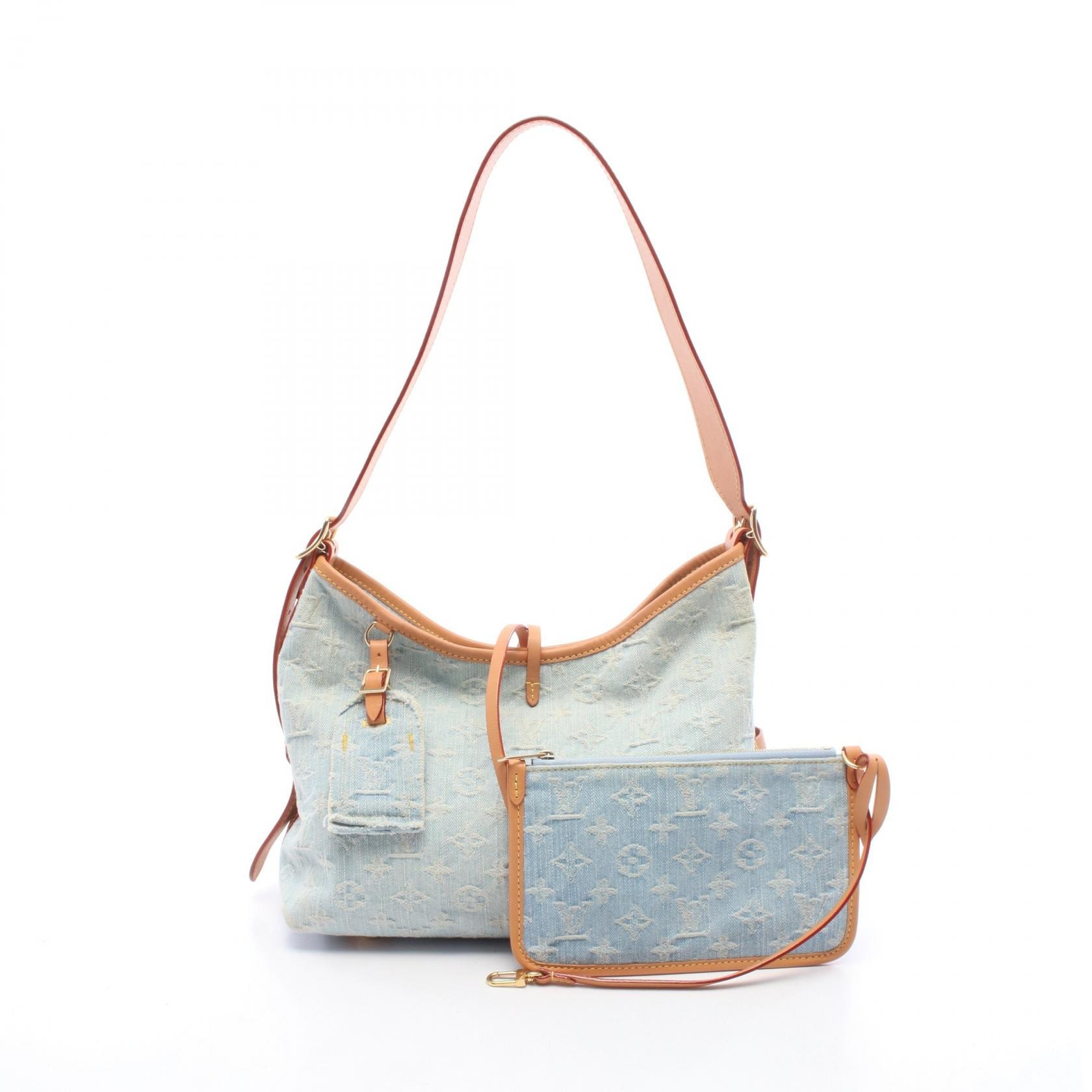ルイ・ヴィトン LOUIS VUITTON LV バイザプール キャリーオール NM PM モノグラムデニム ショルダーバッグ バッグ デニム レザー モノグラム・デニム レディース ブルー系 / ブラウン系 M11462 【中古】